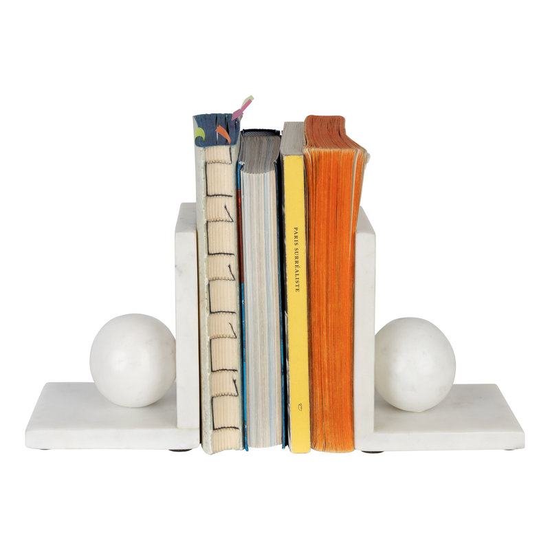 Billur 2 Pieces Marble Bookends Sculpture Set