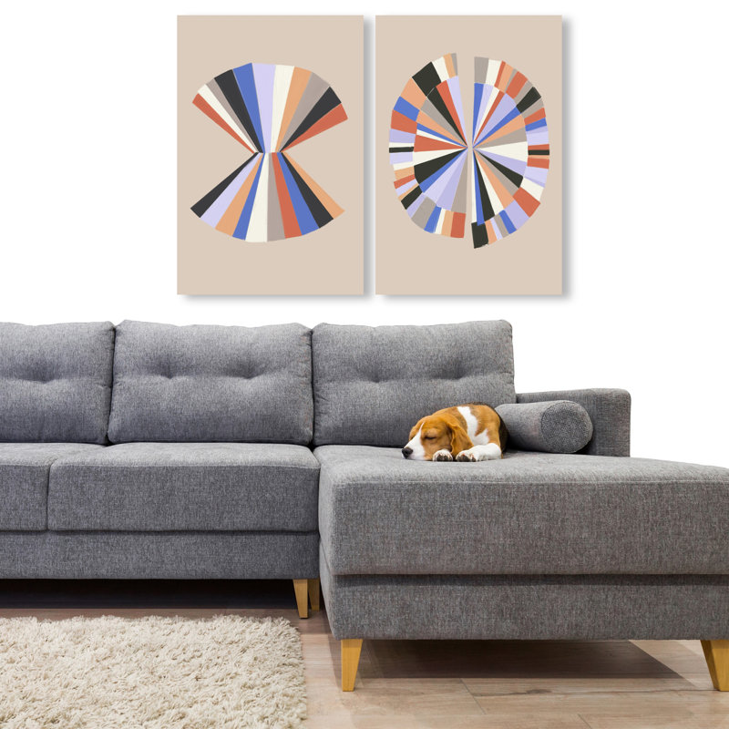 Minimally Perfect Set Set by Oliver Gal, 16"H x 24"W, Gallery Wrapped