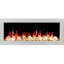 Foyer électrique intelligent 48 "LITEeer Homes II II ZEF48X | Cadre blanc ultra-mince fixé au mur et encastré | HD multi-flammes, bûches respirantes avec pierres de glace pilée, contrôle de l'application-135262034-135262036