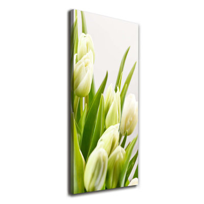 White Tulips - Wrapped Canvas Print