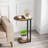 Jadus 25.6'' Tall Tray Top C Table End Table, Unique Curved Table Top Design