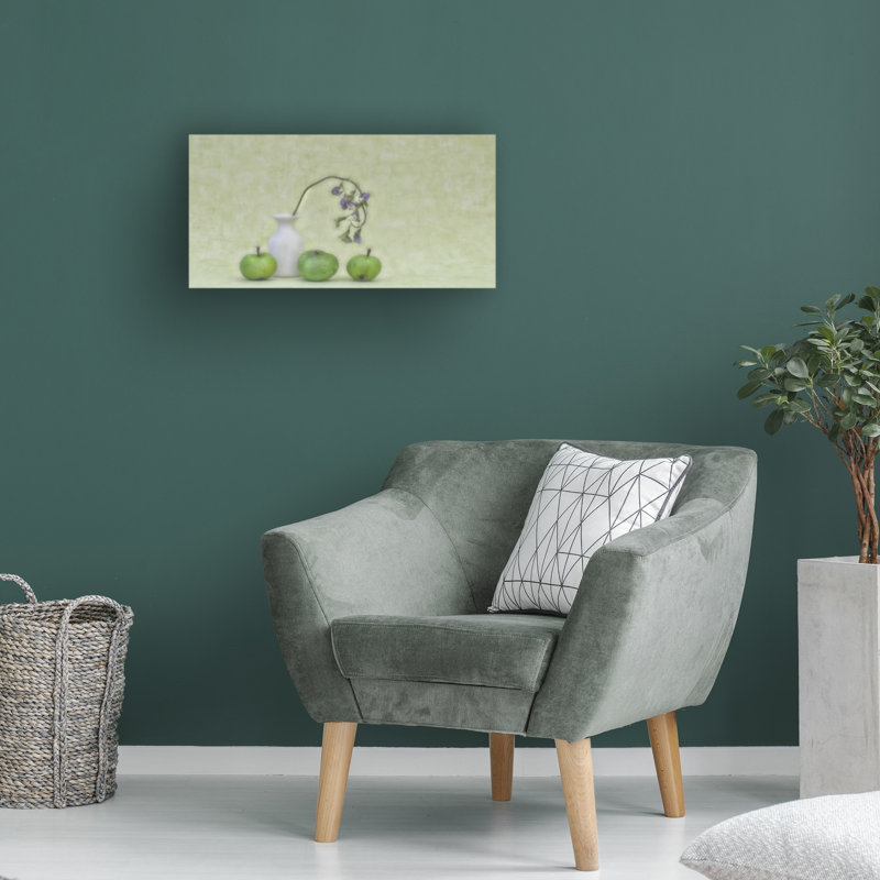 Art sur toile, «Bacheline Marie-Anne Stas Green pommes», H 10 po x l 19 po
