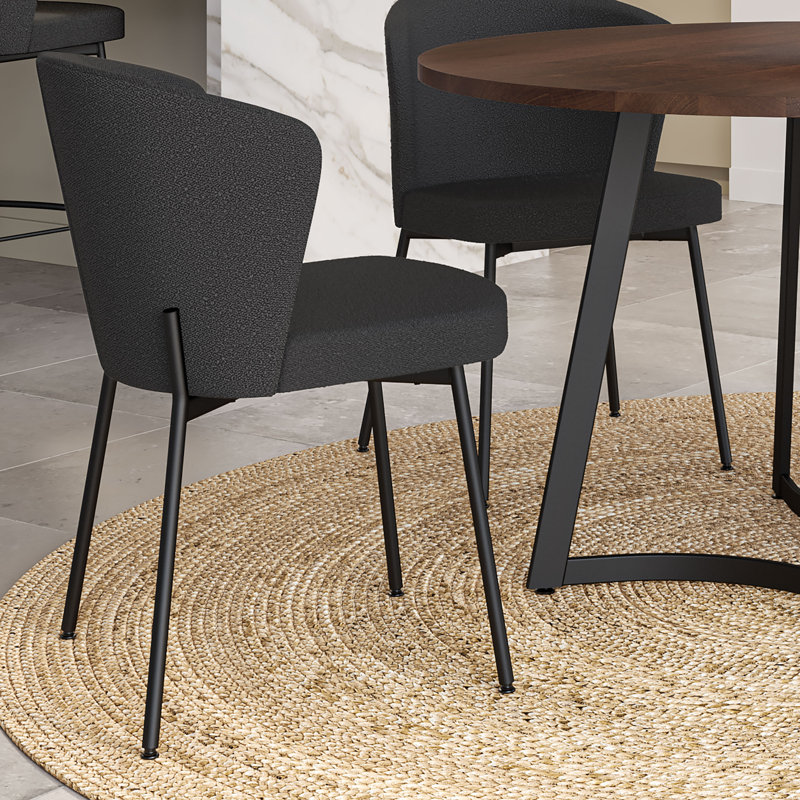 Ensemble repas pour 4 personnes Joelle, Noir, Noyer