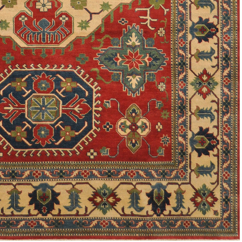 Tapis afghan en laine Kazak