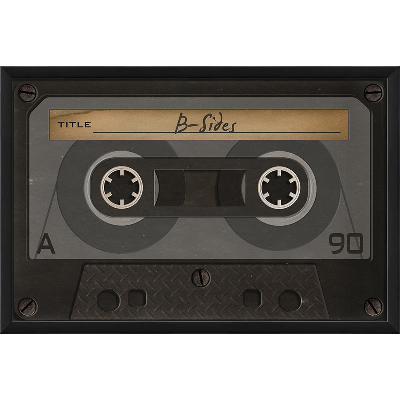 Bsides cassette tape, impression encadrée