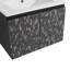 Meuble-lavabo mural 24 po avec lavabo en céramique et porte d'armoire à fermeture en douceur 24 po