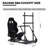 Anman Racing Simulator Cockpit Stand with Seat & TV Stand Fits Thrustmaster Logitech G923 G29 XBox, Not Include Steering wheel & Wheels & Pedals and Shifter Handbrake