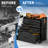 Ackron 6-Drawer Rolling Tool Chest, All-Steel Mobile Garage Cabinet Organizer with Large Bottom Drawer, 34.3"H