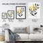 Abstract Botanical Yellow Leaves Fronds Wall Art Print