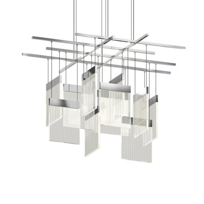 V Panels 11 - Light LED Chandelier