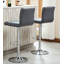 Tabouret de bar pivotant réglable en similicuir, ensemble de 2-473516731