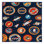 Machine Washable Space Blue Area Rug