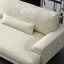Coussin de canapé modulaire en cuir véritable cristal crème-1510042100-1510042106