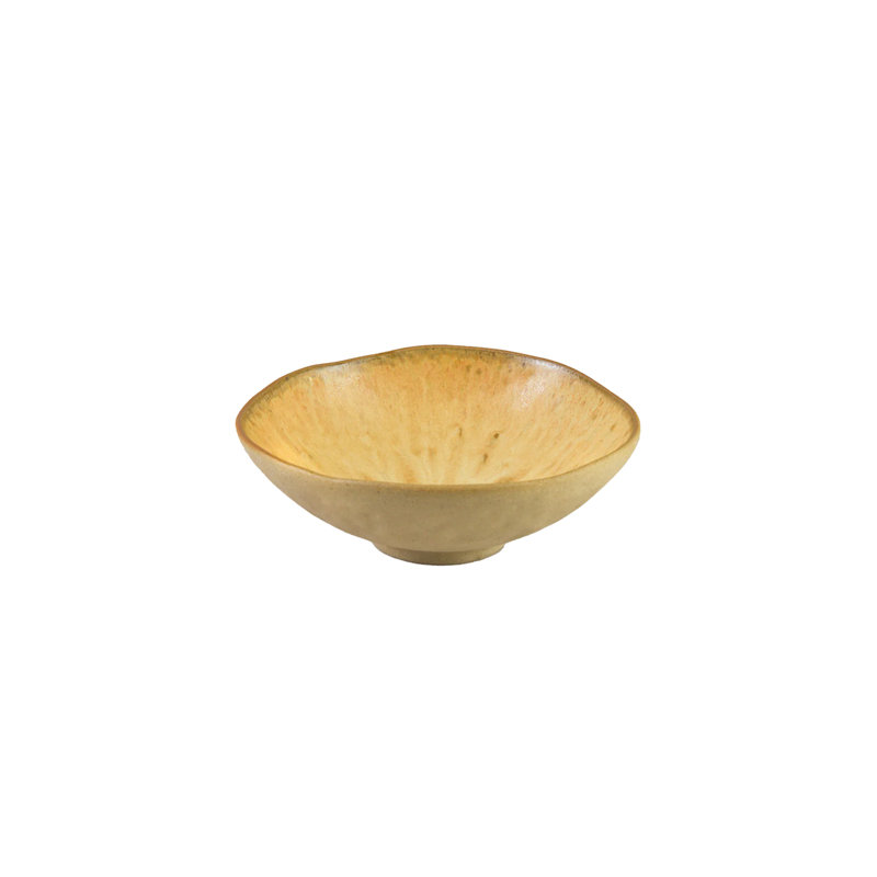 Bol en céramique beige Serene Spaces Living, H 2,5 po x l 7 po x P 7 po