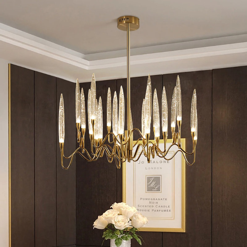 Brimmer 30 - Light Candle Style Chandelier, 46" H x 100" W x 100" D