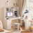 L Shaped Desk with Charger,Computer Desk with Drawers,Bookshelf,Modern Corner Desk,Home Office Desk,L-Shaped Study Table Writing Desk,Carbon fiber Gaming Computer Desk with Storage-1787171489
