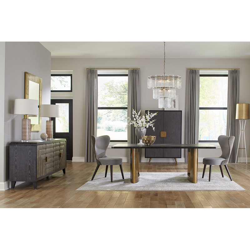 Lancaster Dining Table, Black Limed Ash