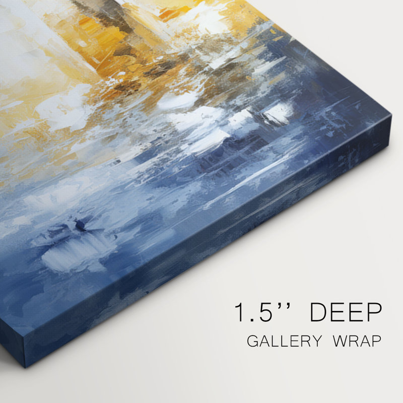 Série Sea and Shore Cxxviii - ensemble de toiles tendues avec châssis Premium - prêt à être accroché