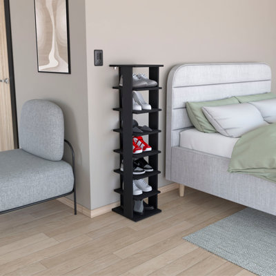 8-Tier Vertical Shoe Rack Wengue