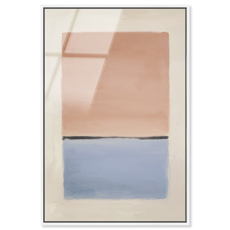 Peach Sky Print by Oliver Gal, 31"H x 46"W, White Floater Frame