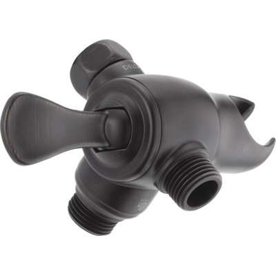 Universal Showering Components 3-Way Arm Diverter Valve with Handshower Mount