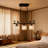 3-Light Dimmable Modern Linear Bird Chandelier