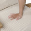 Chaise d'appoint moderne en velours côtelé 27 po Amaya avec structure en bois d'hévéa massif, finition brune, coussin décoratif assorti-1751032978