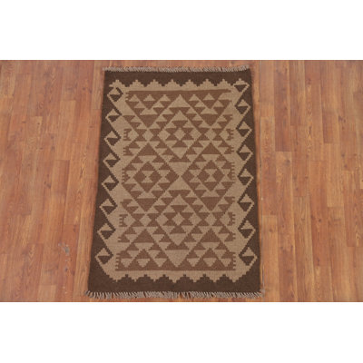 Reversible Wool Kilim Oriental Rug 3x4