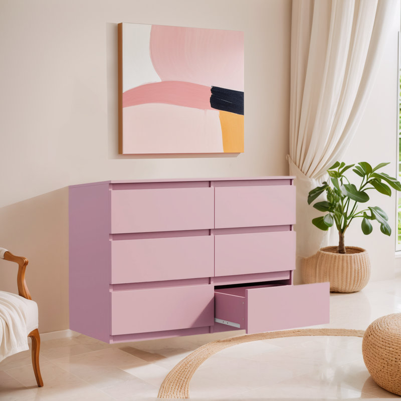 Commode à 6 tiroirs l 47,2 po