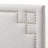 Grayish Beige Twin Rectangular Nail Head Trim Upholstered Headboard, 23.34" H X 38.54" W X 2.06" D-222060076