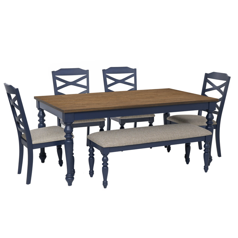 Ensemble repas 6 pièces Thornbury, Light Brown/Navy, Marine