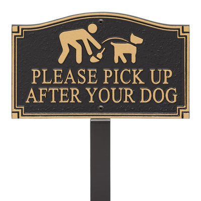 Please Pick Up After Your Dog Garden Sign
