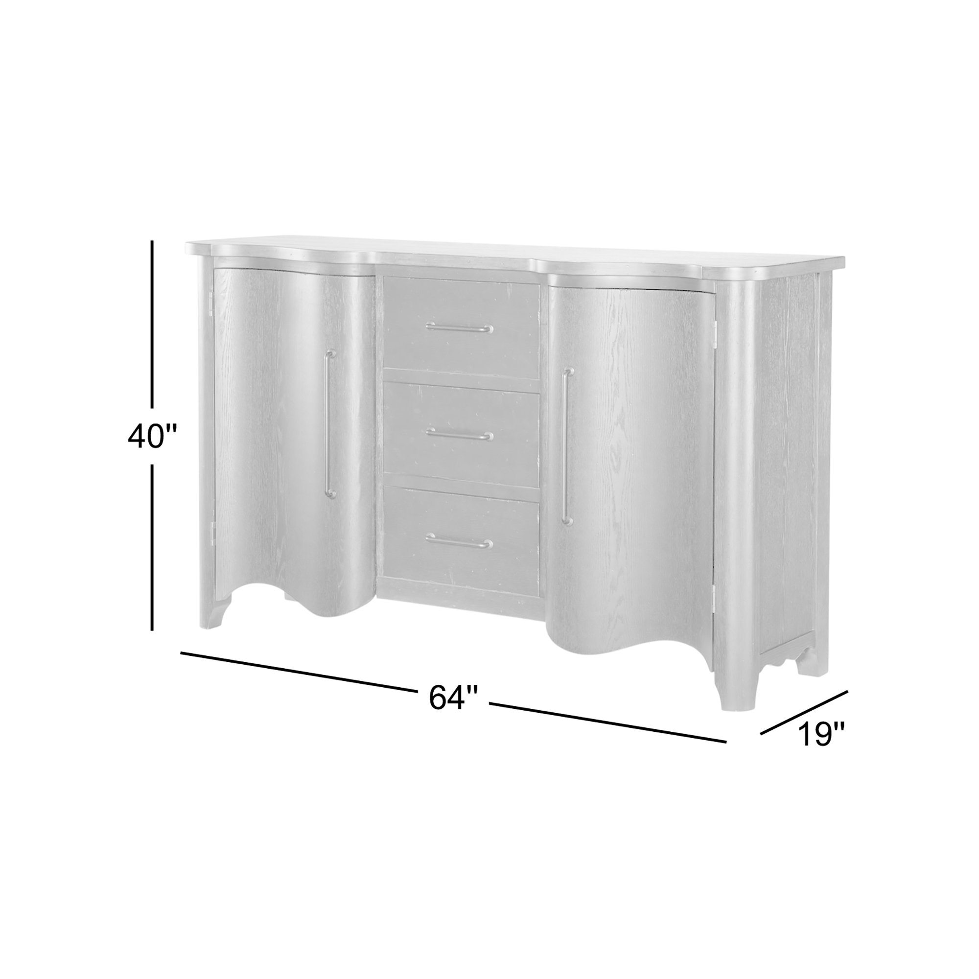 Country Living 3-Drawer Accent Chest 3, Red