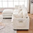 101.9-Inch L-Shaped Sectional Sofa With Modular Design And Cashmere Fabric-122070581