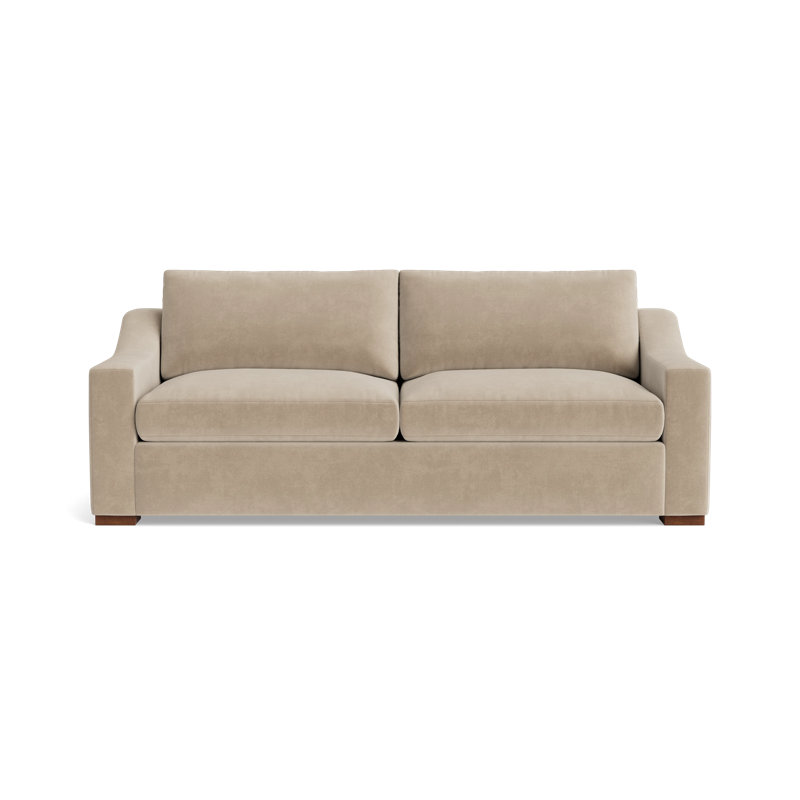 Lucca Sofa (85"), Velvet - Beige
