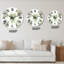 Horloge murale traditionnelle Bouquet de Noël avec branches de coton III-204042880