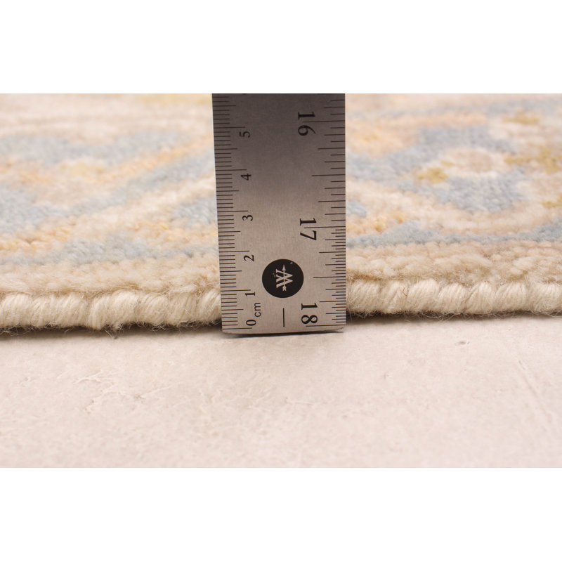 One-of-a-Kind 2'6" X 8'3" New Age Runner Wool Area Rug in Ivory