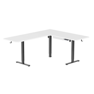 Bureau de coin debout à hauteur ajustable électrique XL