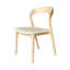 Chaise de salle à manger rembourrée en bois de frêne Rena-109371761