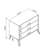 Rockefeller 35" Mid-Century Modern 3-Drawer Bachelor's Chest in Black-870534828