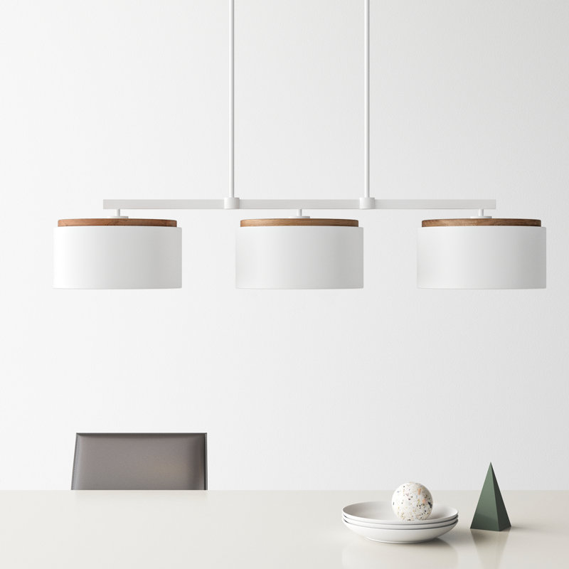 Donal 3 - Light Dimmable Kitchen Island Drum Chandelier