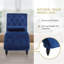 Chaise longue capitonnée en velours-290435526