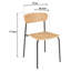 Cedric 45cm H Stacking Side Chair-238550132