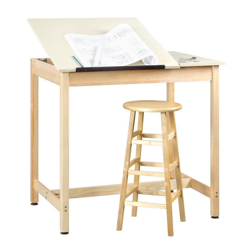 Table à dessin en bois massif