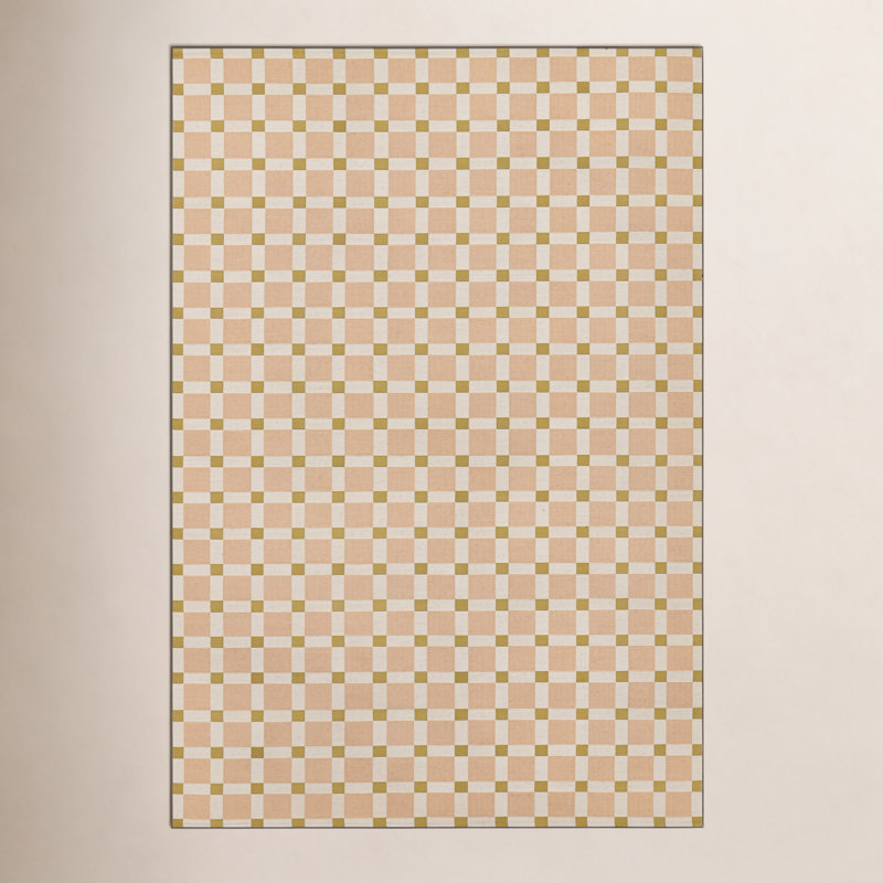 Icon Geometric Indoor Outdoor Pink Rug, Rectangle 8'10" x 11'10"