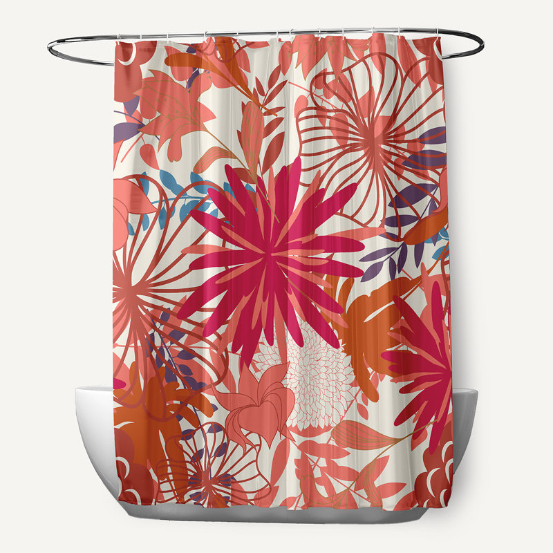 Rideau de douche Jumble, Rouge