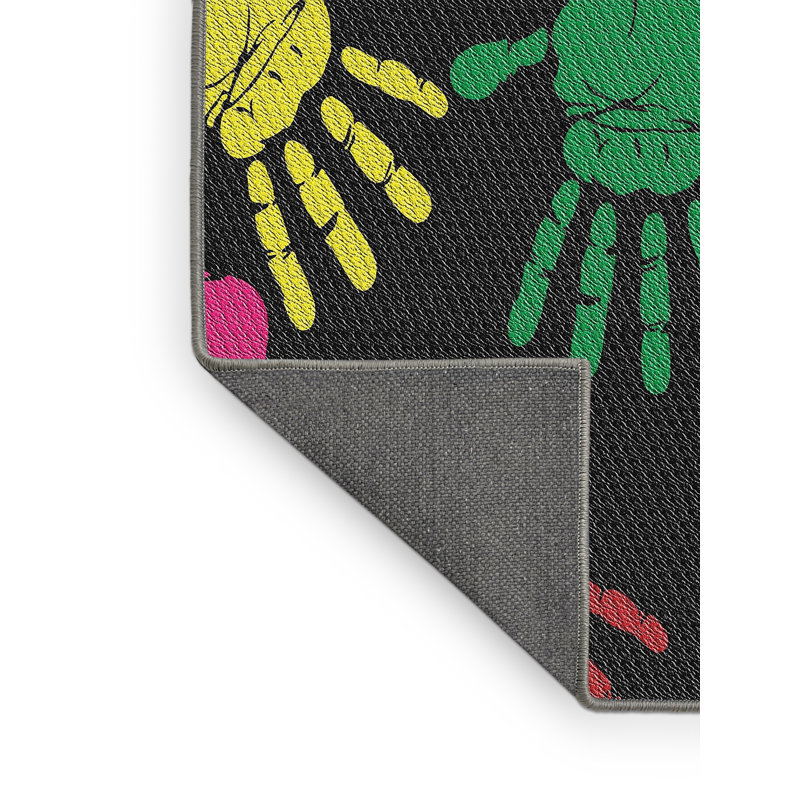 Noir/rouge/vert Tapis décoratif Dehner, Rectangle 2 pi x 3 pi