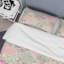 Patchwork floral rose - ensemble de housse de couette abstrait - microfibre de polyester-1368743027