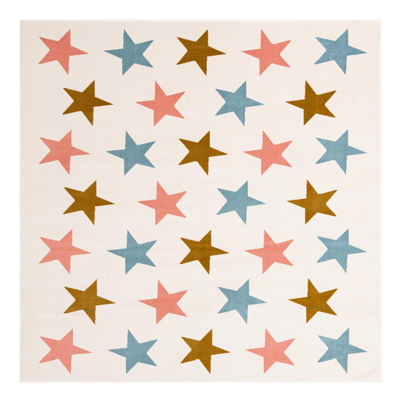 Unique Loom Twinkle Whimsy Kids Rug, Square 7'10"