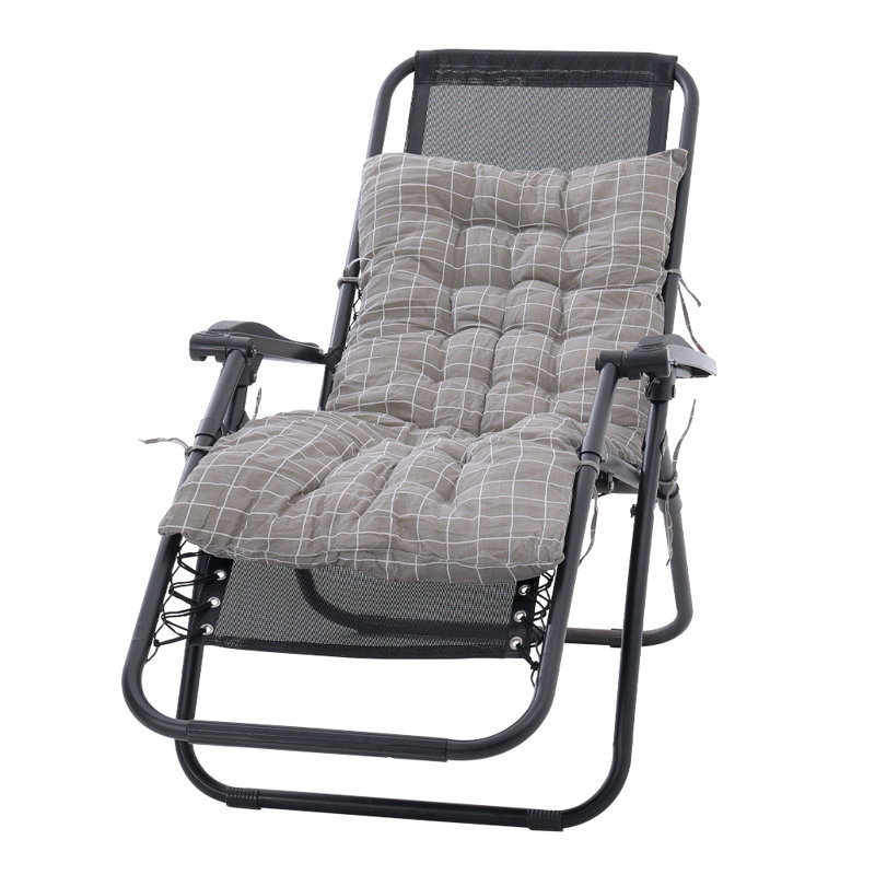 Seat Cushion, Grey, 125cm W x 48cm D